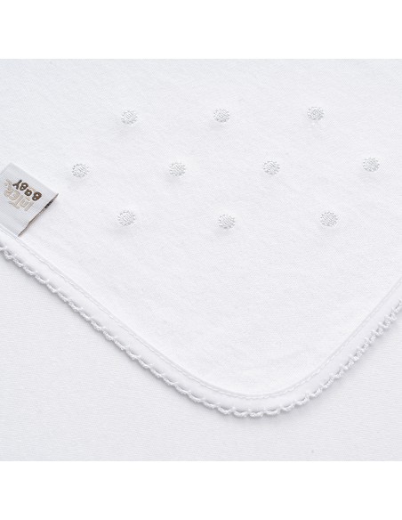 Gasa Bordada Mod Bodoque Blanco