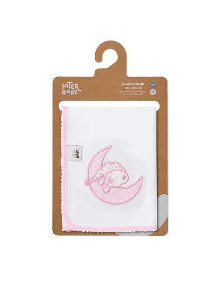 Gasa Bordada Mod Sleep Rosa