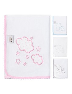 Gasa Bordada Mod Nubes Rosa