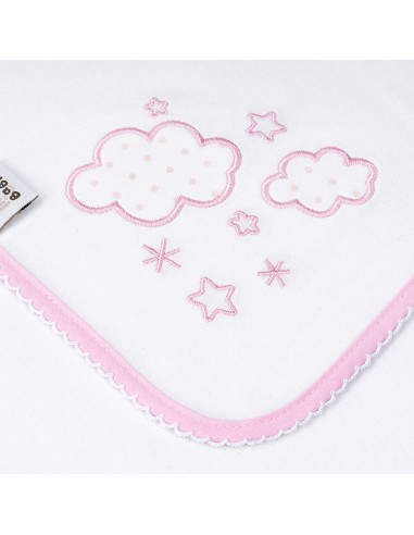 Gasa Bordada Mod Nubes Rosa