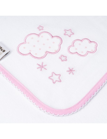 Gasa Bordada Mod Nubes Rosa