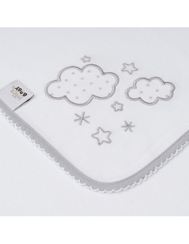 Gasa Bordada Mod Nubes Gris