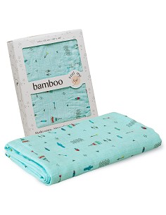 Muselina 1. 20 X1. 20 Mod Cabaña Verde