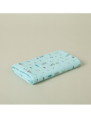 Muselina 1. 20 X1. 20 Mod Cabaña Verde