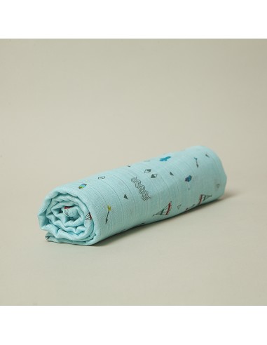 Muselina 1. 20 X1. 20 Mod Cabaña Verde