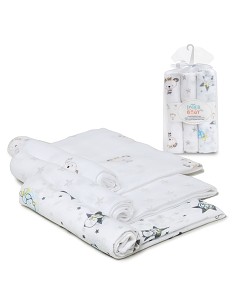 Gasa 80X80  Pack 3 Gris