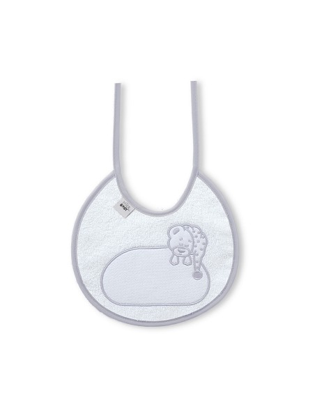 Pack 2 Baberos Bco/Gris