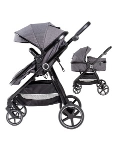 Carro de Paseo 2 En 1 Capazo+Silla Modelo Versa Gris