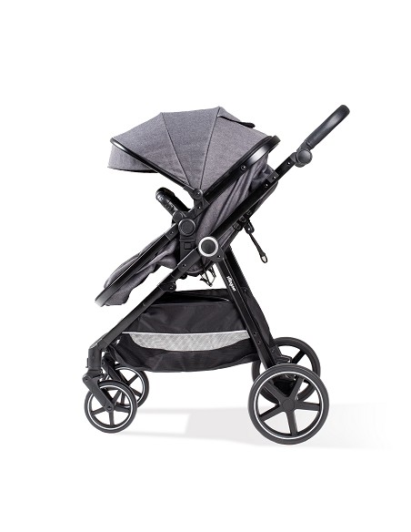 Carro de Paseo 2 En 1 Capazo+Silla Modelo Versa Gris