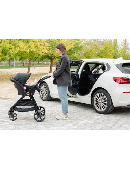 Carro de Paseo 3 En 1 Capazo+Silla+Grupo 0 Modelo Versa Gris