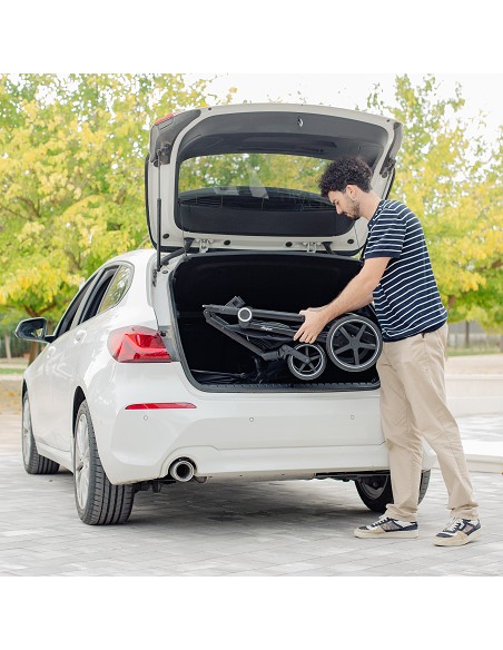 Carro de Paseo 3 En 1 Capazo+Silla+Grupo 0 Modelo Versa Gris