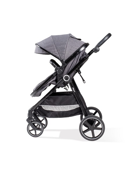 Carro de Paseo 3 En 1 Capazo+Silla+Grupo 0 Modelo Versa Gris