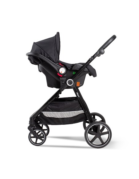 Carro de Paseo 3 En 1 Capazo+Silla+Grupo 0 Modelo Versa Gris