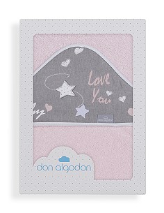 Capa de Baño 1 x 1 Mt Mod  Love You Rosa