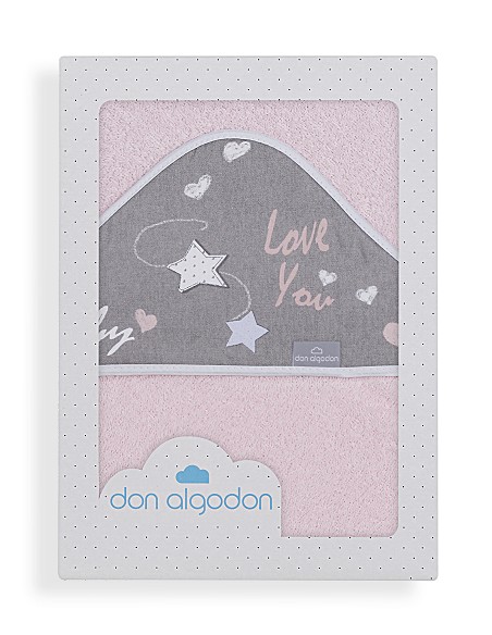 Capa de Baño 1 x 1 Mt Mod  Love You Rosa