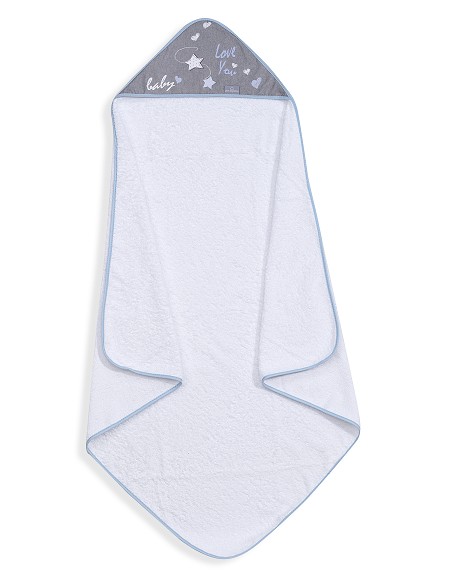 Capa de Baño 1 x 1 Mt Mod  Love You Bco/Azul