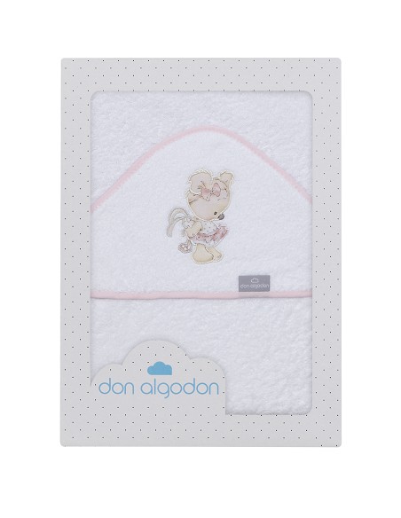 Capa de Baño 1 x 1 Mt Mod  Claudia Bco/Rosa