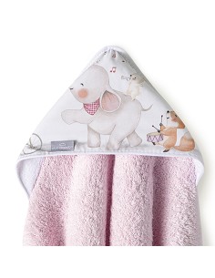 Capa de Baño 1 x 1 Mt Mod Music And Friends Rosa