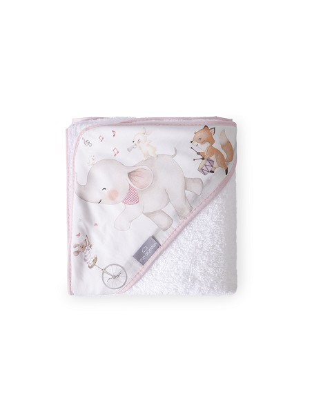 Capa de Baño 1 x 1 Mt Mod Music And Friends Bco/Rosa