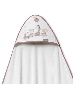 Capa de Baño 1X1 Bambu Mod. Jirafa Tren Bco/Maquillaje