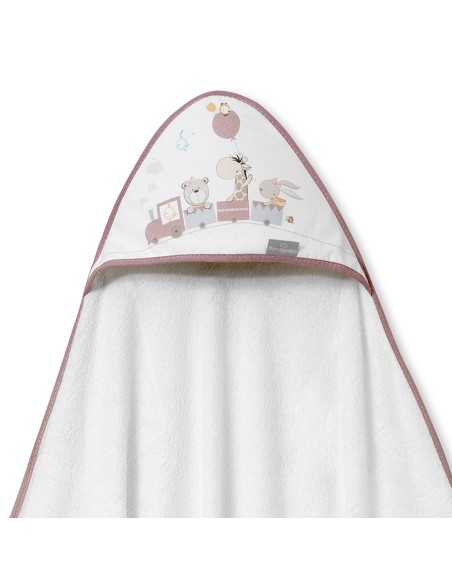 Capa de Baño 1X1 Bambu Mod. Jirafa Tren Bco/Maquillaje