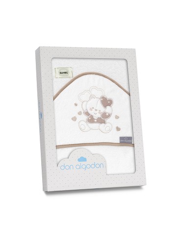 Capa de Baño 1X1 Bambu D. Algodon Oso Corazones...