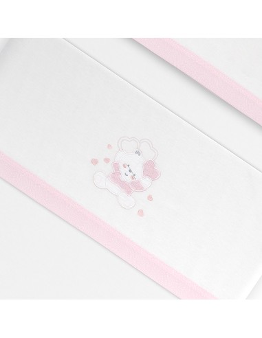 Triptico Coche Franela D. Algodon Oso Corazones...