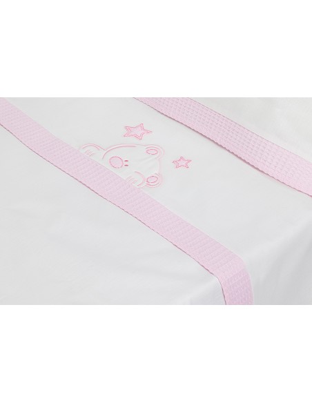 Trip Coche 100% Alg Mod Viggo Bco/Rosa