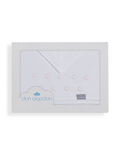 Trip Coche 100% Alg Mod Zoe Bco/Rosa