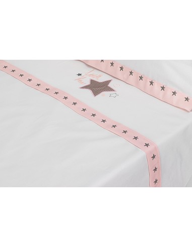 Trip Coche 100 % Alg Mod Love You Bco/Rosa