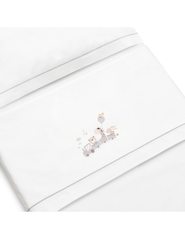 Triptico Coche 100% Algodon Mod. Jirafa Tren...