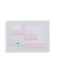 Triptico Coche Mod Cloud Bco/Rosa