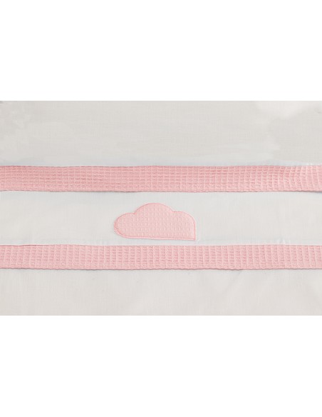 Triptico Coche Mod Cloud Bco/Rosa