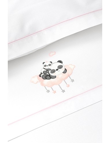 Triptico Coche 100% Alg Mod Panda Nube Rosa