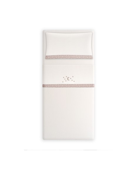 Triptico Cuna Coralina D. Algodon Luna Estrellas Beig