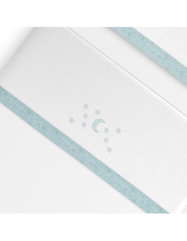 Triptico Cuna Franela D. Algodon Luna Estrella...