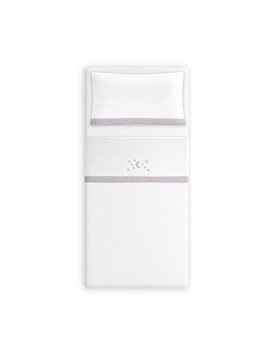 Triptico Cuna Franela D. Algodon Luna Estrella...