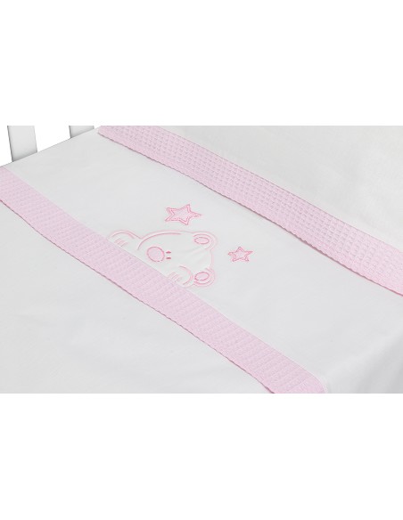 Trip Cuna 100 % Alg . Mod Viggo Bco/Rosa