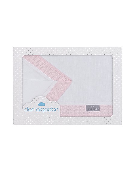 Trip Cuna 100 % Alg . Mod Astrid Bco/Rosa