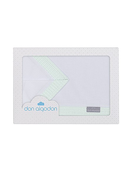 Trip Cuna 100 % Alg . Mod Astrid Bco/Menta