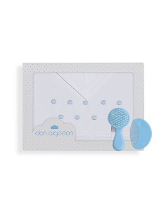 Trip Cuna 100 % Alg . Mod Zoe Bco/Azul