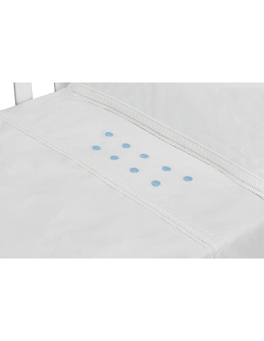 Trip Cuna 100 % Alg . Mod Zoe Bco/Azul