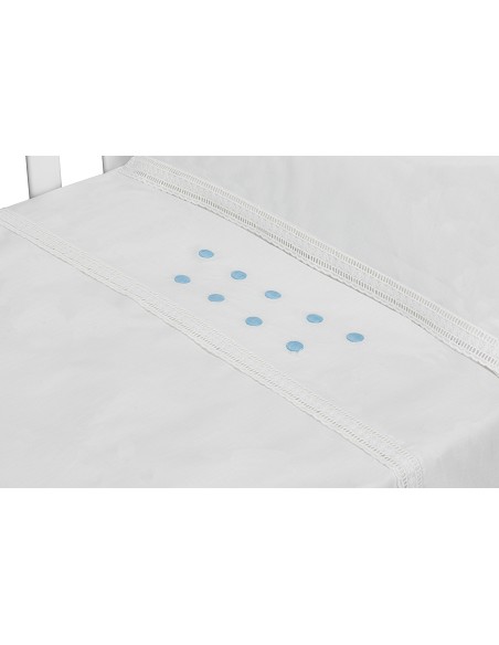 Trip Cuna 100 % Alg . Mod Zoe Bco/Azul