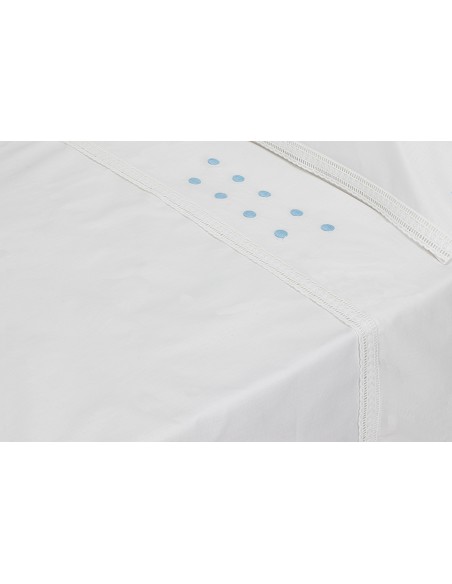 Trip Cuna 100 % Alg . Mod Zoe Bco/Azul