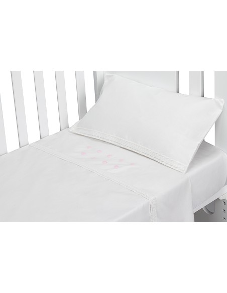 Trip Cuna 100 % Alg . Mod Zoe Bco/Rosa