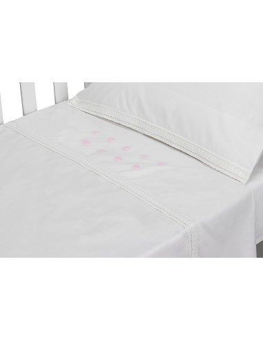 Trip Cuna 100 % Alg . Mod Zoe Bco/Rosa