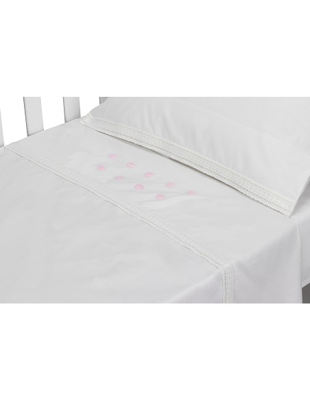 Trip Cuna 100 % Alg . Mod Zoe Bco/Rosa