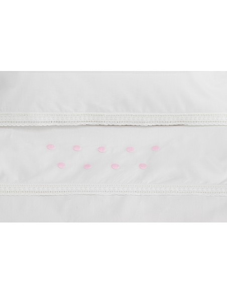 Trip Cuna 100 % Alg . Mod Zoe Bco/Rosa