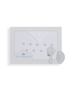 Trip Cuna 100 % Alg . Mod Zoe Bco/Gris