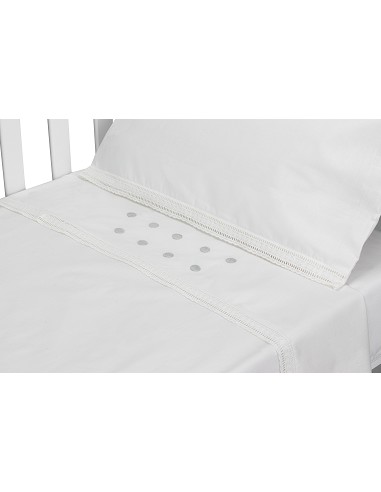 Trip Cuna 100 % Alg . Mod Zoe Bco/Gris